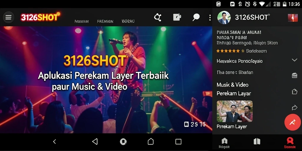 Tampilan antarmuka aplikasi Perekam Layar 3126SLOT yang ramah pengguna.
