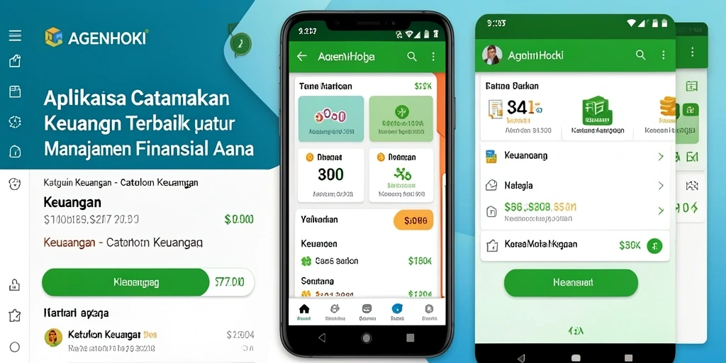 Tampilan aplikasi AGENHOKI yang memudahkan manajemen Catatan Keuangan.