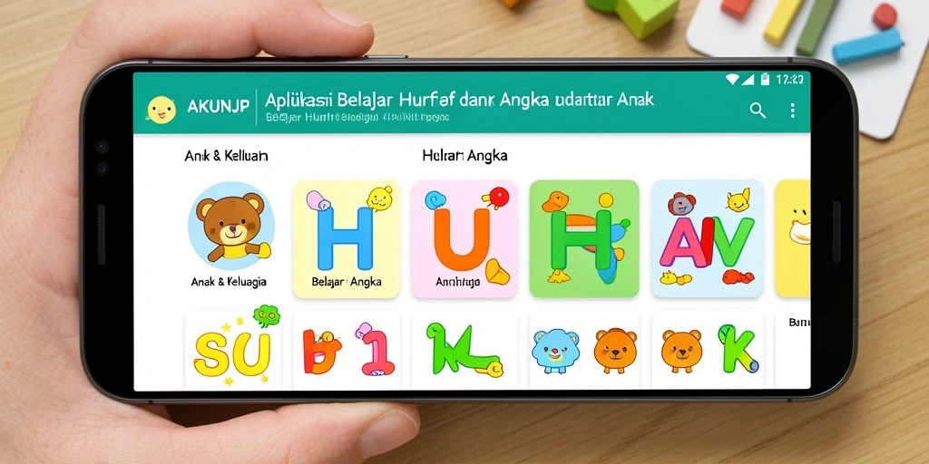 Tampilan antarmuka aplikasi AKUNJP yang menarik dan interaktif.