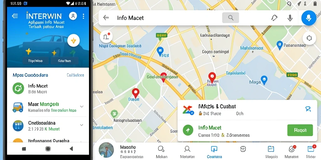 Antarmuka INTERWIN menunjukkan peta dan informasi kemacetan secara jelas.