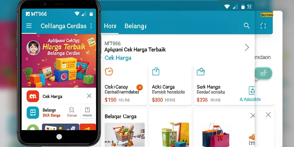 Tampilan antarmuka MT966 yang intuitif untuk cek harga produk.