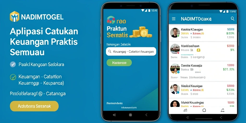 Antarmuka NADIMTOGEL menampilkan fungsi Catatan Keuangan yang intuitif.