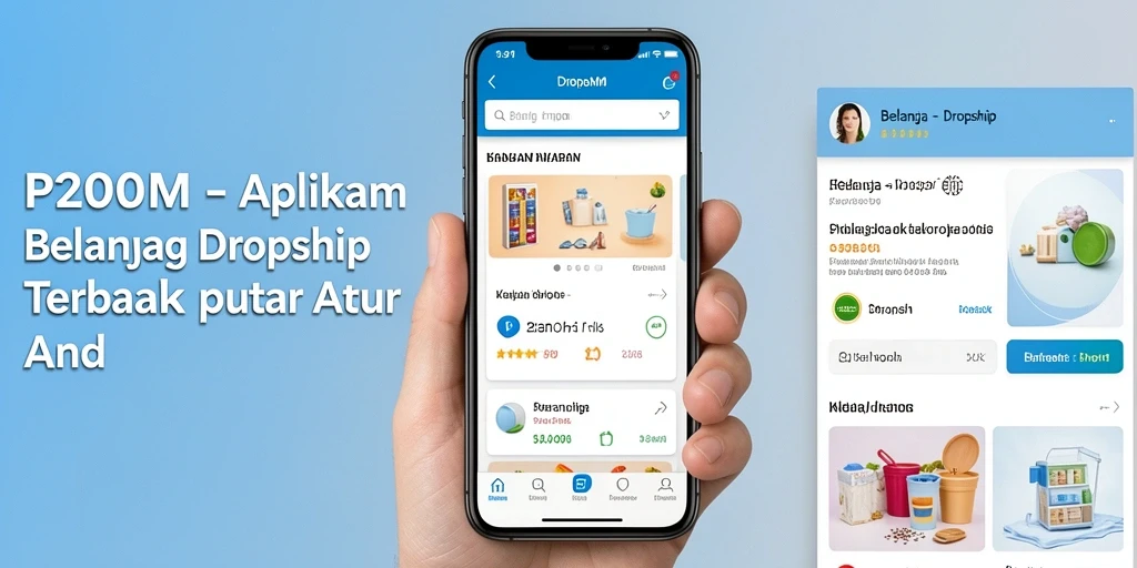 Tampilan antarmuka P200M yang user-friendly dan fungsional untuk Dropship.
