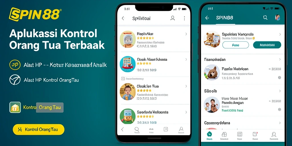 Antarmuka SPIN88 yang intuitif menampilkan fungsi kontrol orang tua dengan jelas.