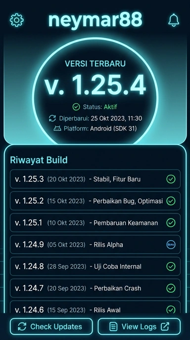 Riwayat versi neymar88 untuk pengguna Android Indonesia